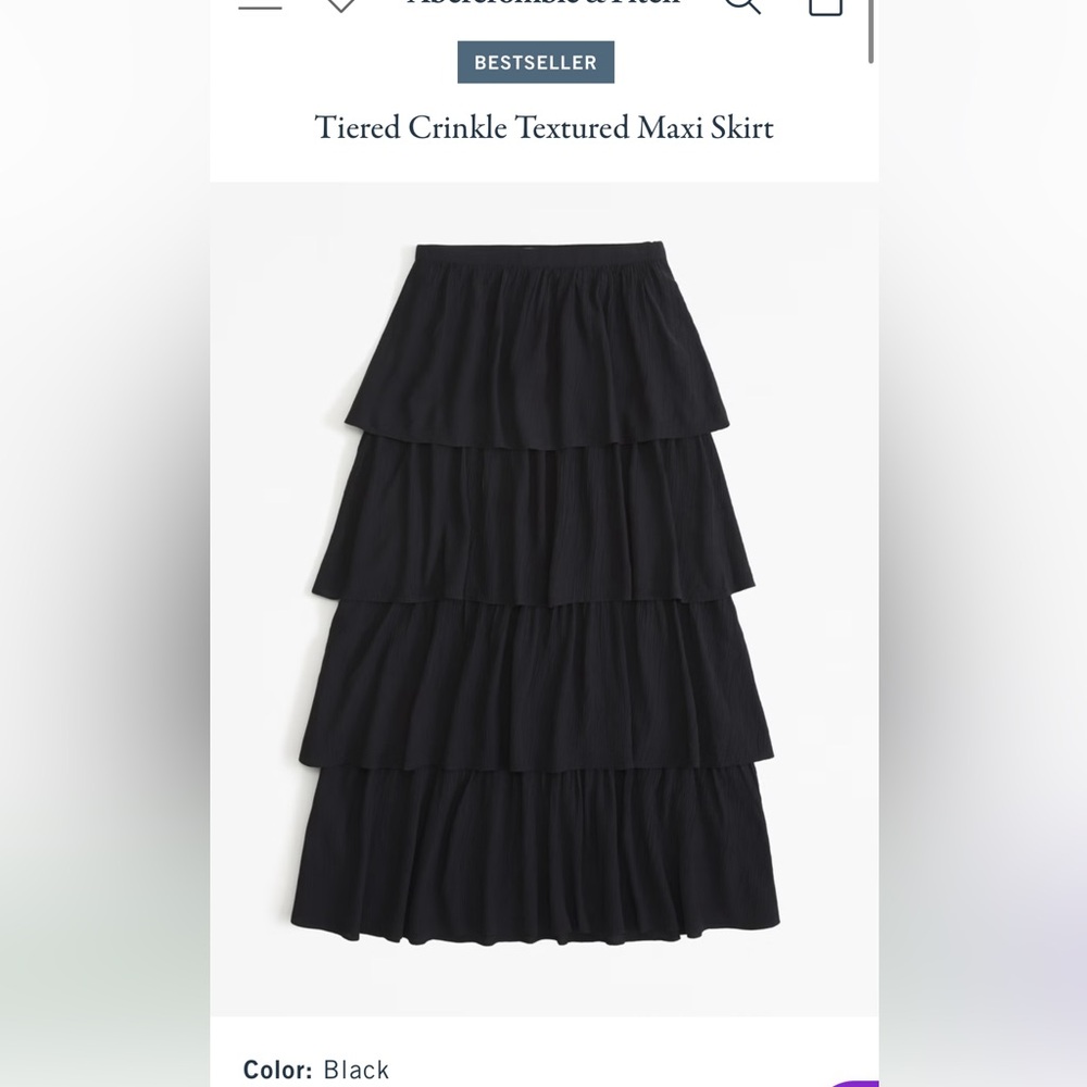 NWT Abercrombie Maxi Skirt